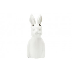 Vase Bunny Fine Earthenware, white, 11.7x11x27.6cm