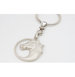 Keychain Horse head, metal, 9cm