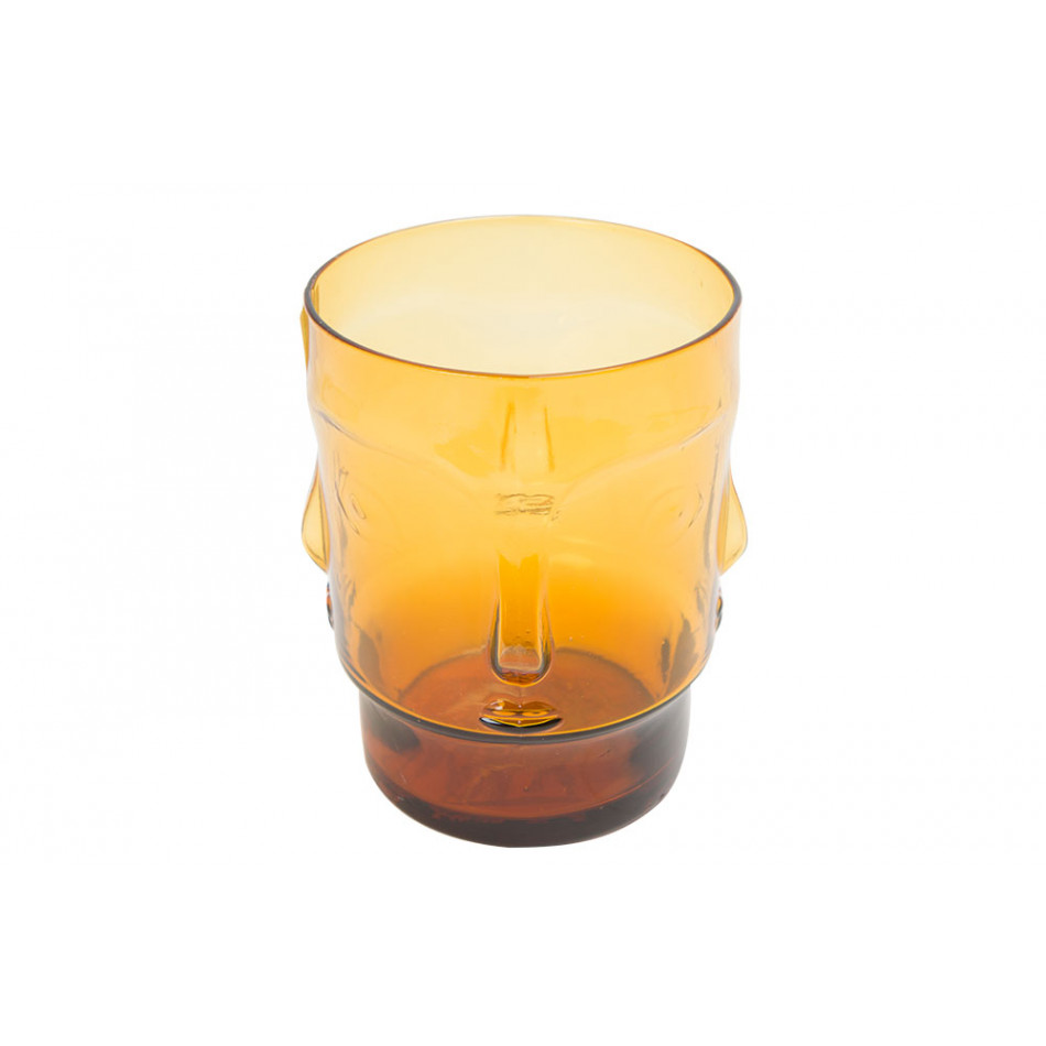 Tumbler glass Summer amber, H11, D8cm, 400ml