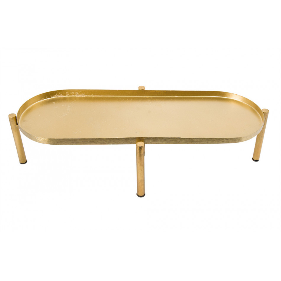 Tray 4226C, matt brass plating/shinny brass plat.with enamel