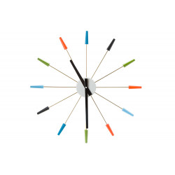 Wall clock Plug inn vintage, D58cm