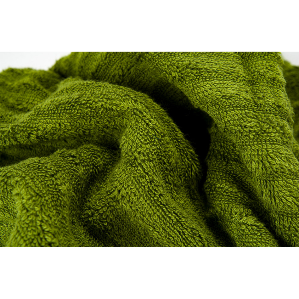 Bamboo towel Stripe, 70x140cm, green, 550g/m2