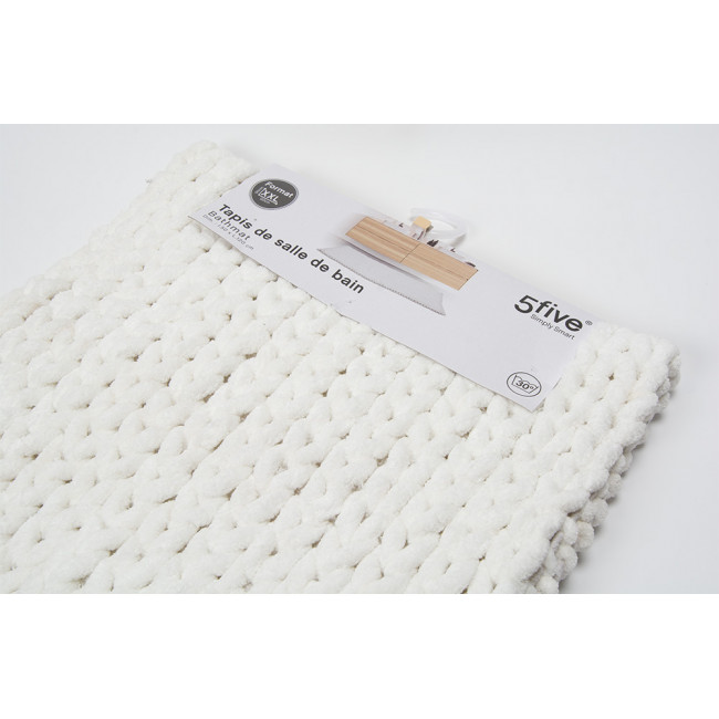 Bath mat Elpais, white, 50x120cm