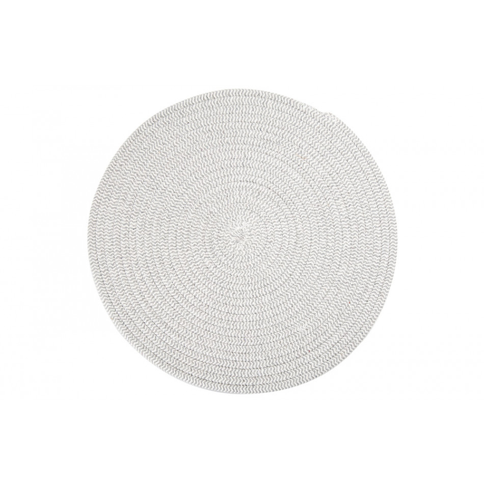 Placemat cotton, grey, D38cm