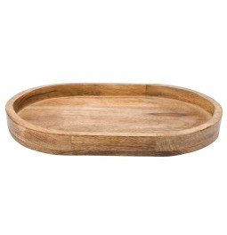 Tray Ovolio L, mango wood, 35.5x23cm