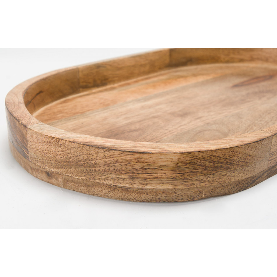 Tray Ovolio L, mango wood, 35.5x23cm