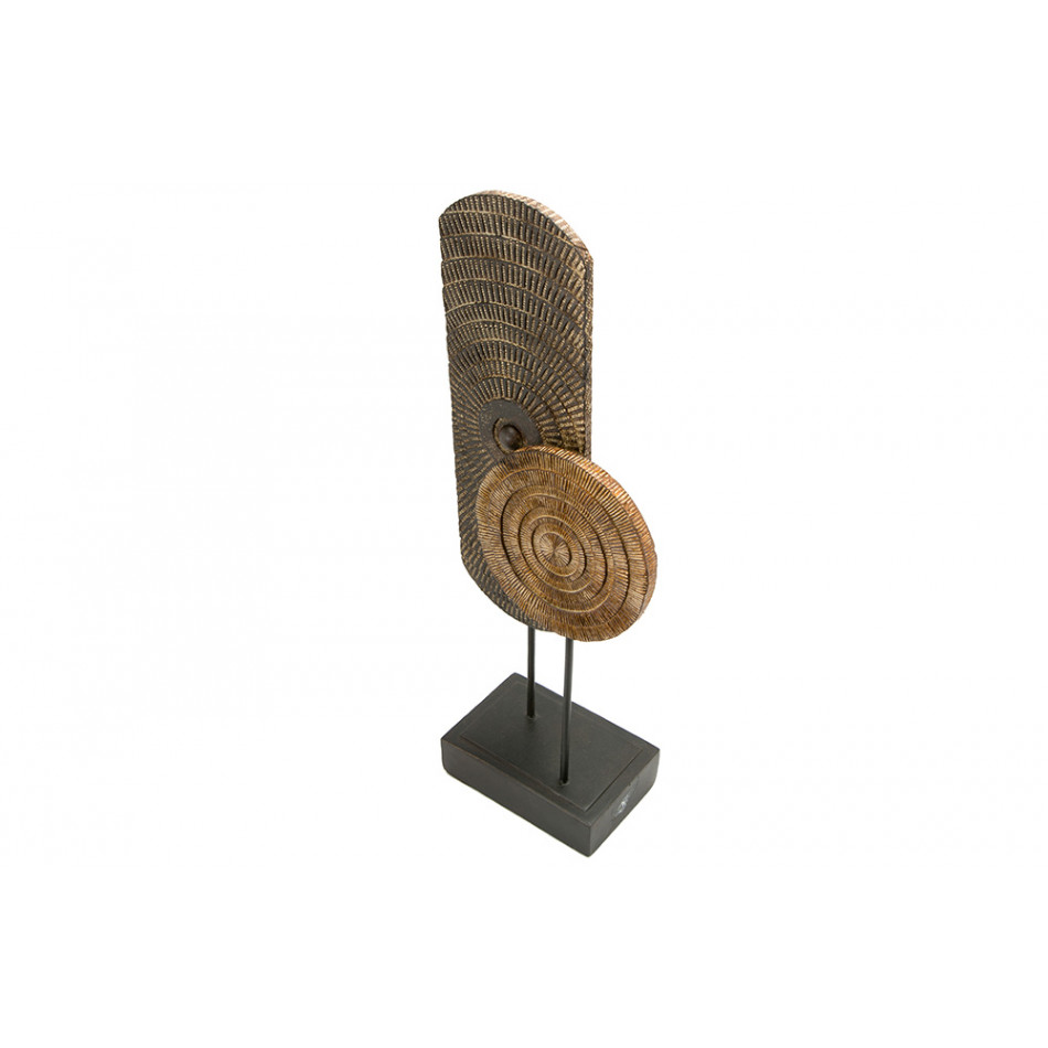 Decorative sculpture Carve on base, small, 10x19.5x47.5cm