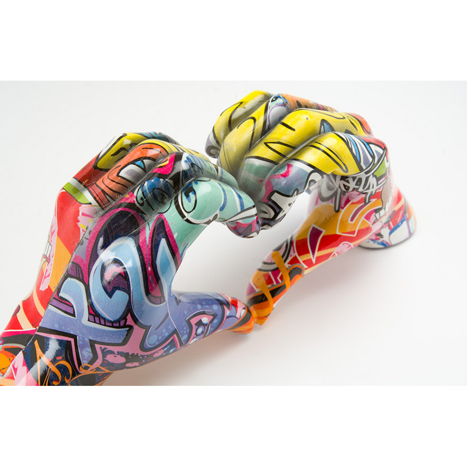 Deco Hands Street Art,  8x29x12cm 
