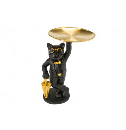 Decorative figure Cat with tray, 20x17x27cm