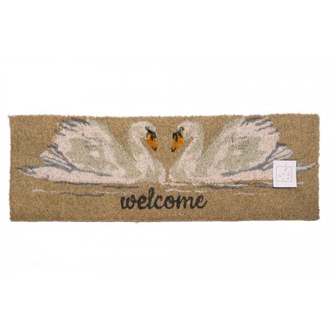 Coir doormat Swan, 25x75x1.8cm