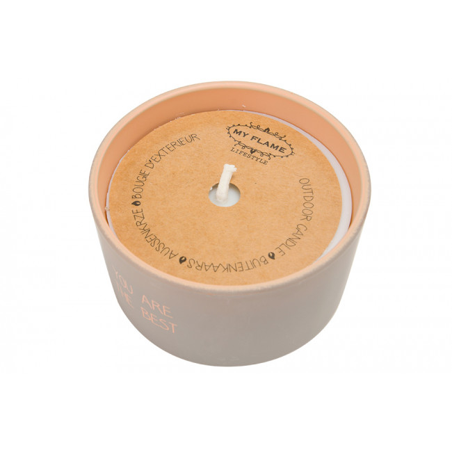 Outdoor candle You are the best,  9x9x5cm