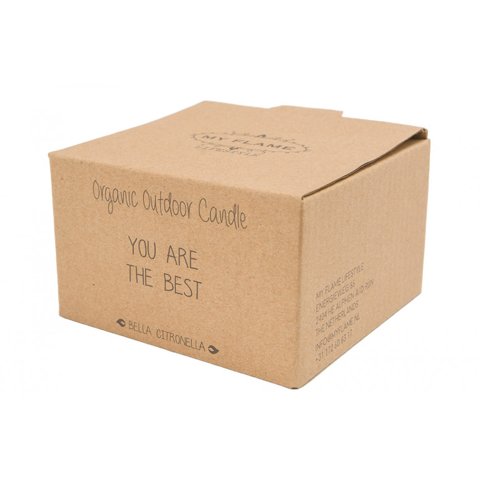 Outdoor candle You are the best,  9x9x5cm