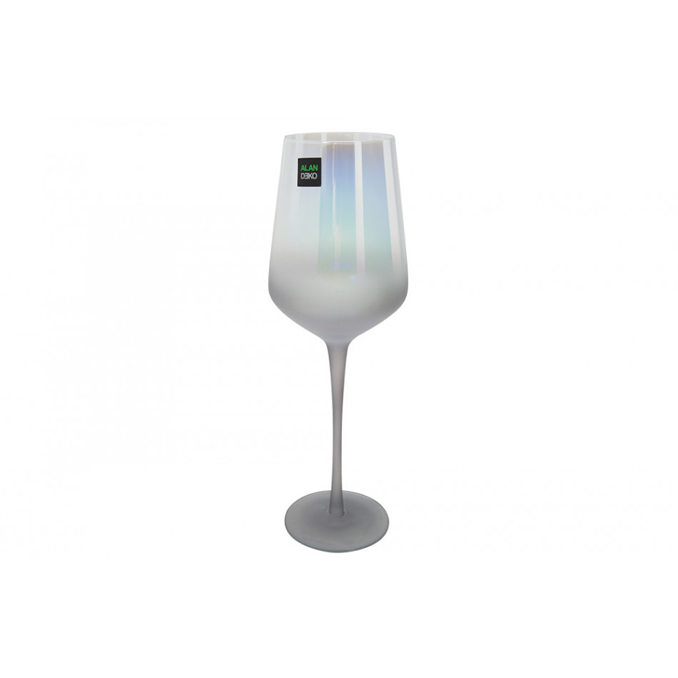 Red wine glass Simona grey, H25.5D8.5cm, 450ml