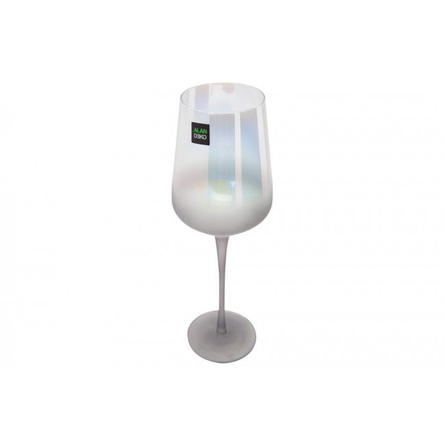 Red wine glass Simona grey, H25.5D8.5cm, 450ml