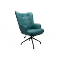 Armchair Dallas, teal, 103x75.5x70cm, seat h 50cm