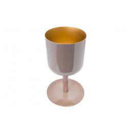 Pot on base Linde, warm grey, 19.5x19.5x40cm