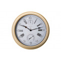 Wall clock/weather station Hyacinth, metal, D40.5cm