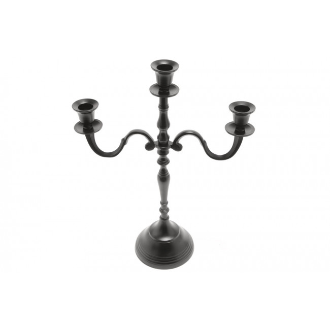 Candle holder Verena 3, black colour, 39x29cm