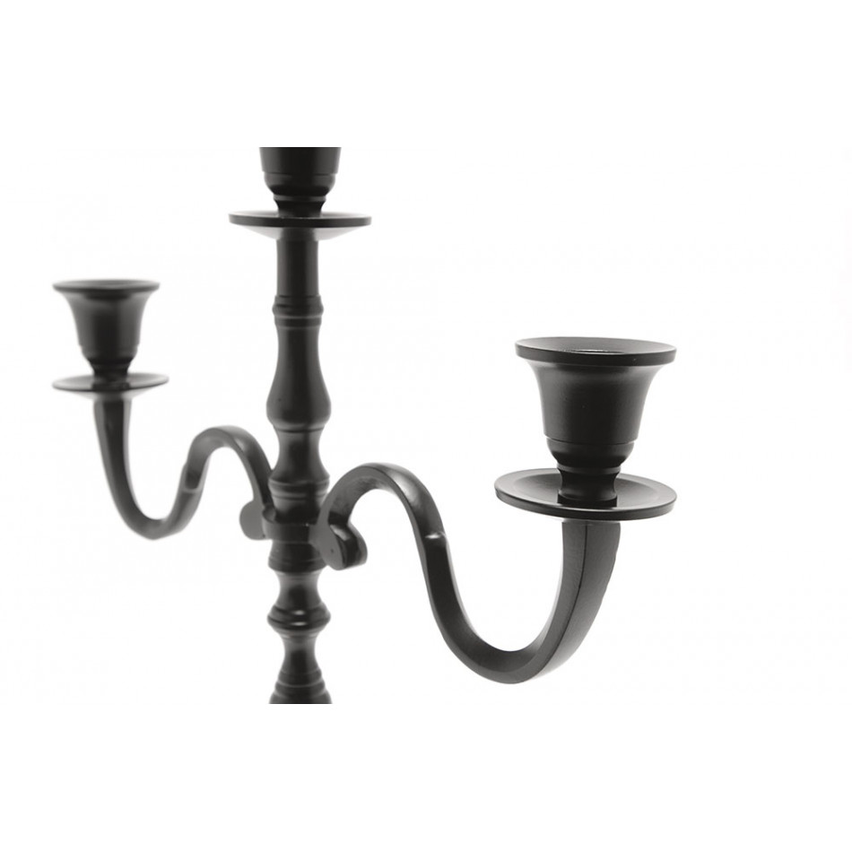 Candle holder Verena 3, black colour, 39x29cm