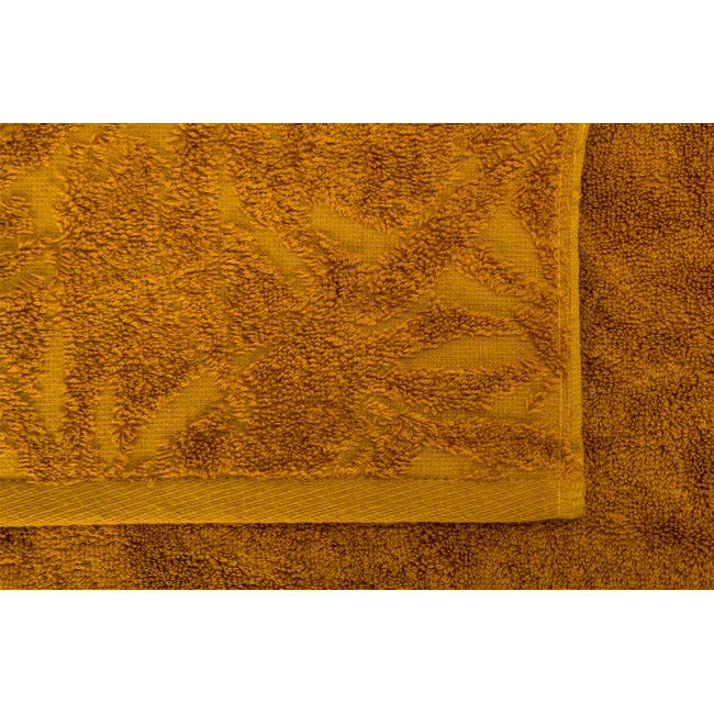 Bamboo towel Bamboo leaves, 50x100cm, nut, 550g/m2