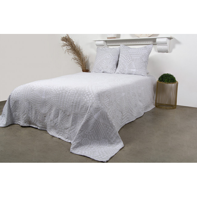 Bed cover Tatoo, grey, 220x260cm