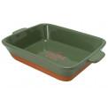 Oven dish, green, 26.2x17.7x5.5cm