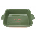 Oven dish, green, 26.2x17.7x5.5cm