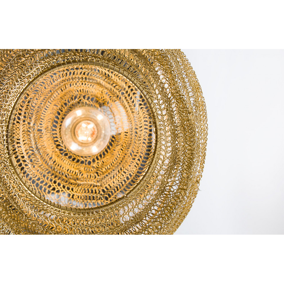 Ceiling lamp Landau New, shiny brass plating, 30x30x46cm