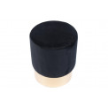 Stool Noto, black/golden base, 35x42cm