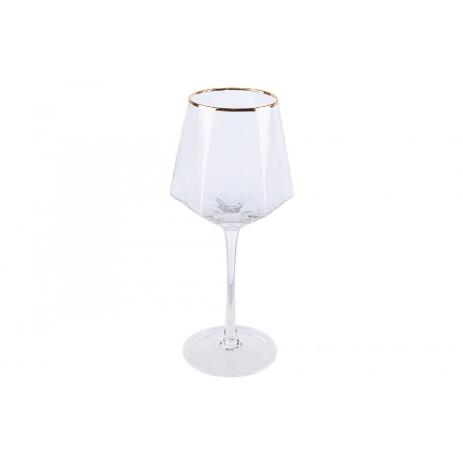Red wine glass Bomond, gold, H22.5, D6.5-9 cm, 400ml