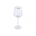 Red wine glass Bomond, gold, H22.5, D6.5-9 cm, 400ml