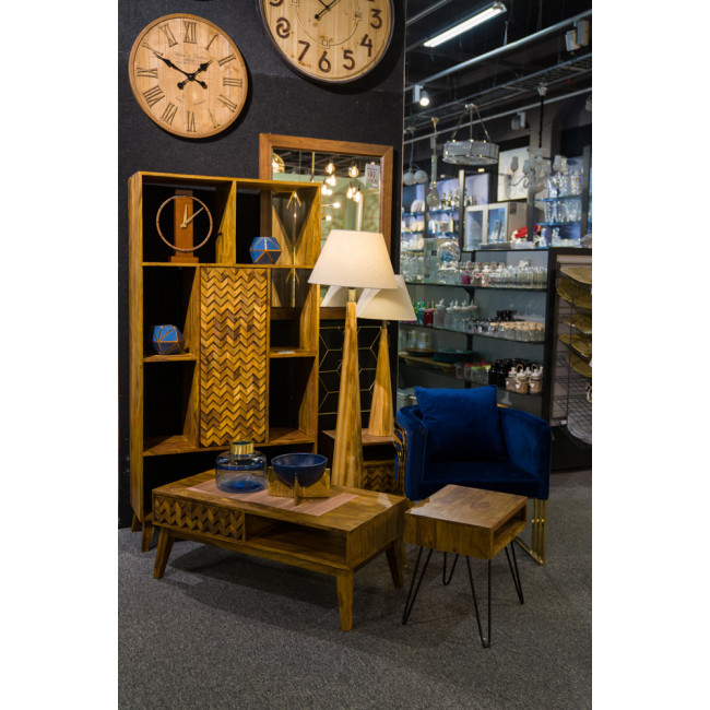 Floor lamp Moora with linen shade, E27 40W, H133.5x 20x20cm