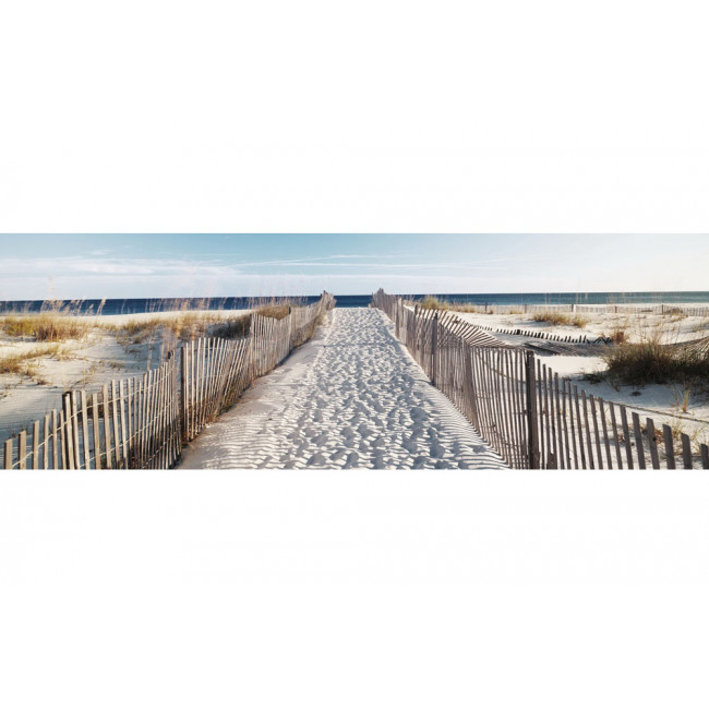Стеклянная картина Path to the beach, 60x180cm