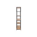 Bookcase Seaford, oak/black frame, 135x35x185cm