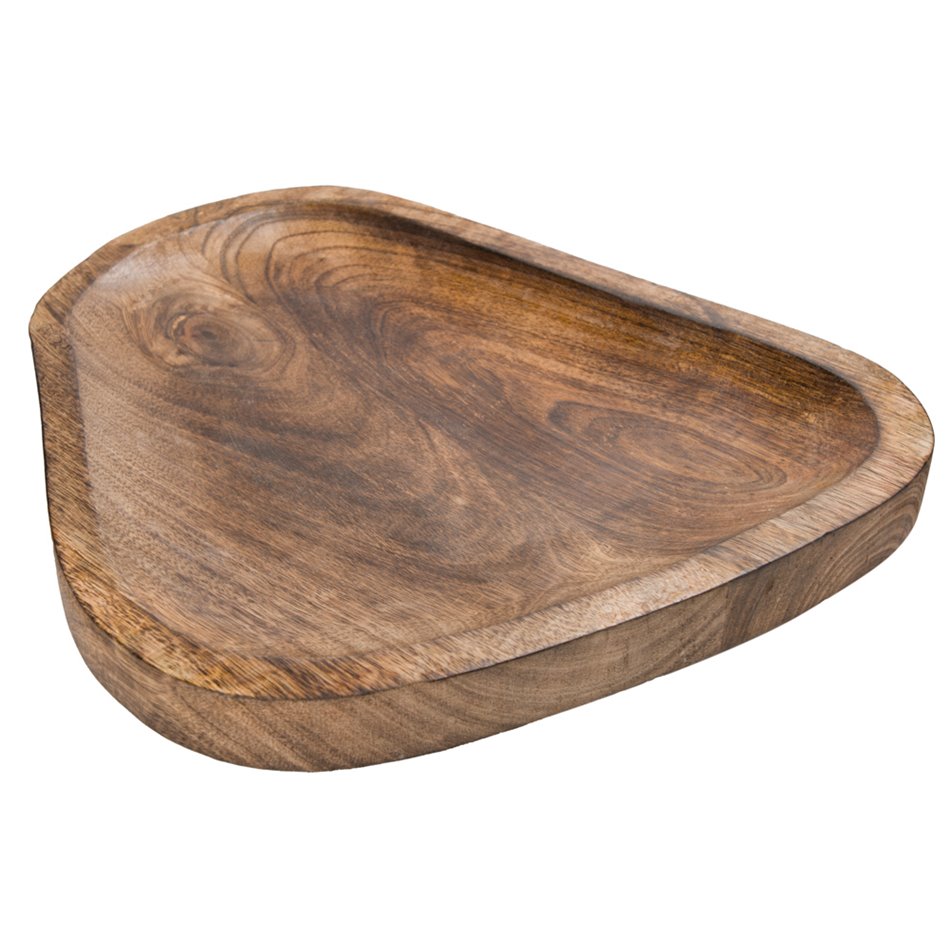 Decorative plate Lamira S, mango brown,  D20, H3cm