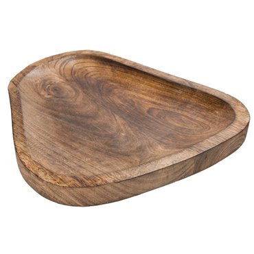 Decorative plate Lamira S, mango brown,  D20, H3cm