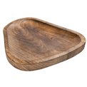 Decorative plate Lamira S, mango brown,  D20, H3cm