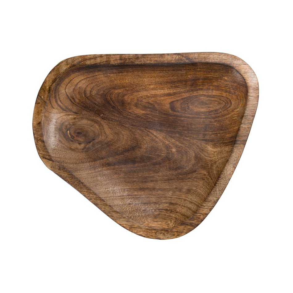 Decorative plate Lamira S, mango brown,  D20, H3cm
