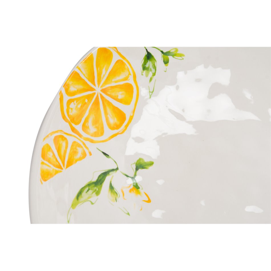 Serving bowl Lemony, dolomite, H7cm