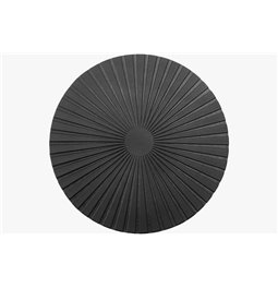 Placemat Realdo, black, D38cm