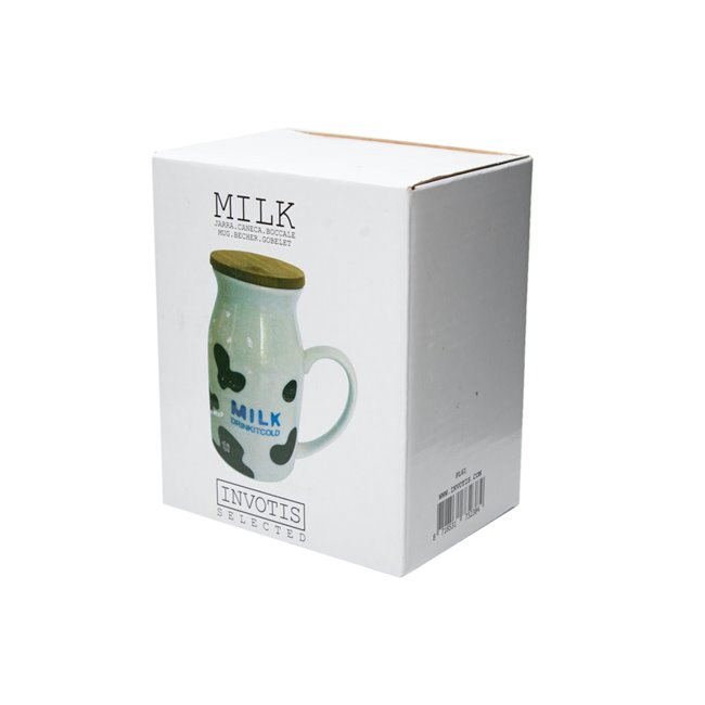 Milk mug, ceramic, 14x8cm