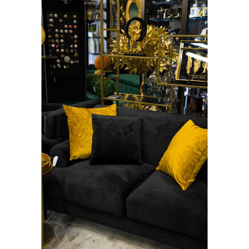 Velvet Decorative pillowcase Celebrity 29, gold, 45x45cm