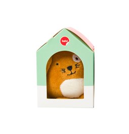 Bookmark Woof, brown, 5x6x4cm