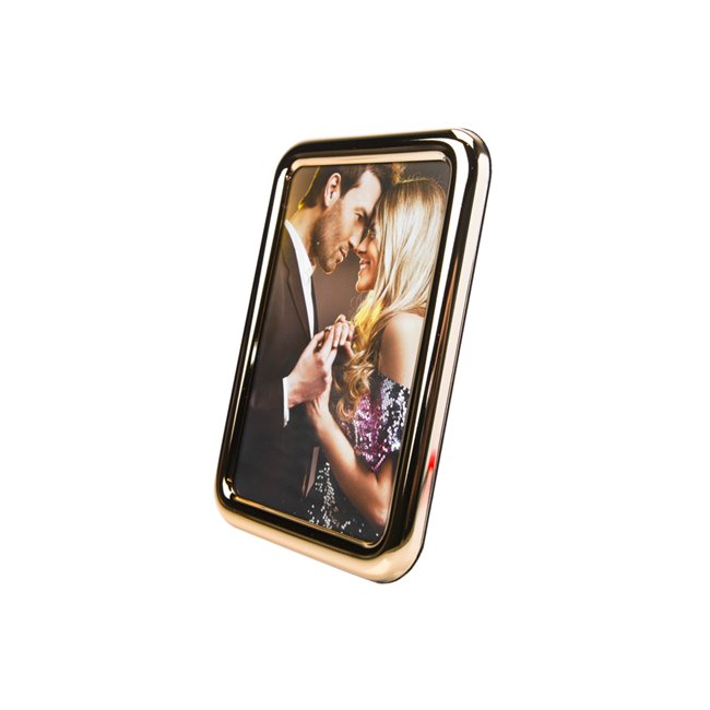 Photo frame Kaaro, steel, golden, 10x15cm
