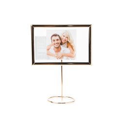 Photo frame Kairala, steel, golden, 9x9cm