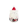 Jar Christmas Cat, ceramic, 11x18x11cm