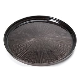Dessert plate Astra, black, D21cm