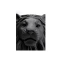 Deco planter Lion Black, 44x40x38cm D24.5