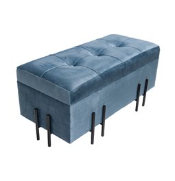 Bench Fabro S, blue, 73x35x33cm