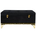Bench Faido S, black, 80x35x35cm